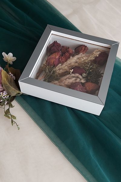 Verda Çerçeve 20x20x5 cm Rama de memorie cu model floral nou la moda