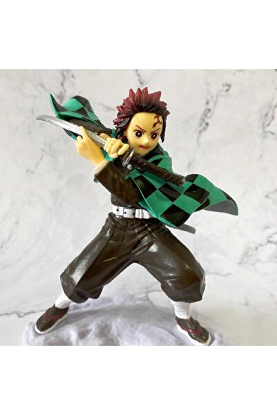 Hd Marketim Anime Demon Slayer Tanjiro Kamado 15 cm Karakter Figür Oyuncak Biblo