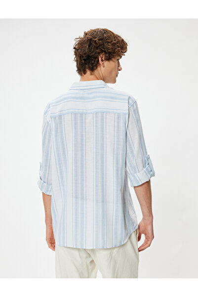 Koton Basic Gömlek Uzun Kollu Düğmeli Pamuklu Regular Fit