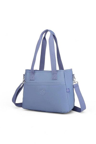 SMART BAGS Geantă de umăr pentru femei Crinkle Jeans-albastru Smb3110