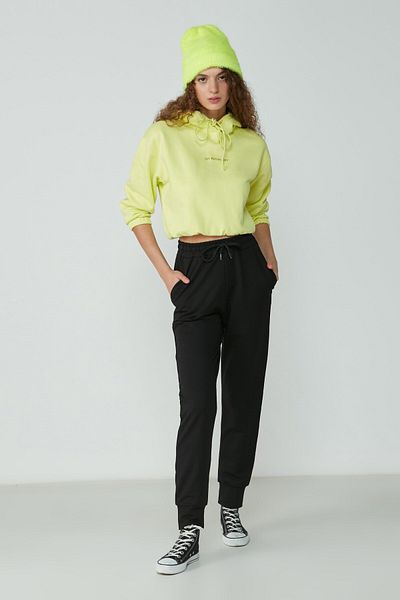 C&City Jogger Cuff Sports Φούτερ 735 Μαύρο