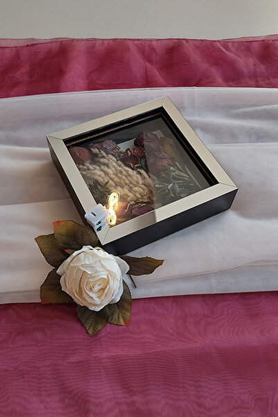 Verda Çerçeve إطار ذاكرة على شكل زهرة LED مقاس 20 × 20 × 5 سم - تصميم عصري جديد