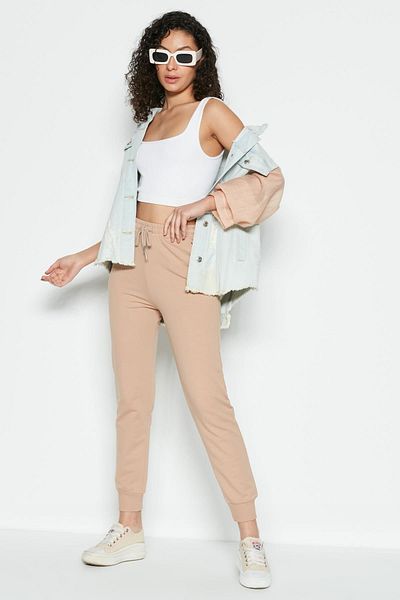 C&City Pantaloni de sport Jogger Cuff 735 Milk Coffee
