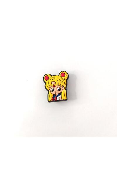 Hd Marketim زينة أحذية Sailor Moon Slippers من السيليكون للفتيات والأولاد قطع...