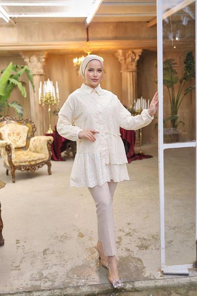 SHİROSA Long Hijab Women's Tunic