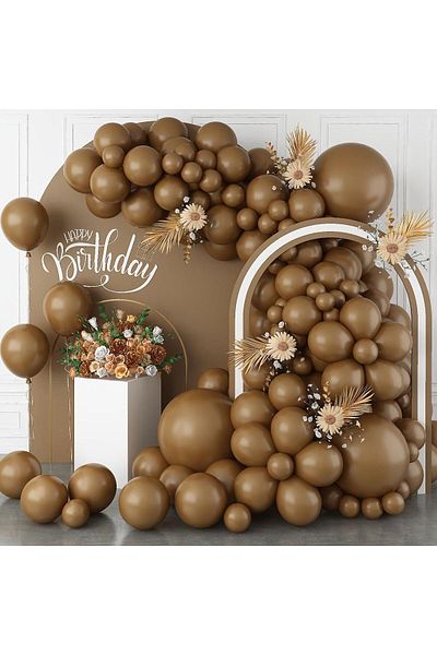 Parti Setim Set of 100 Caramel Colored Balloons