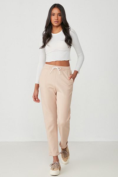 C&City Pantaloni de sport cu două picioare 738 Maro Lapte