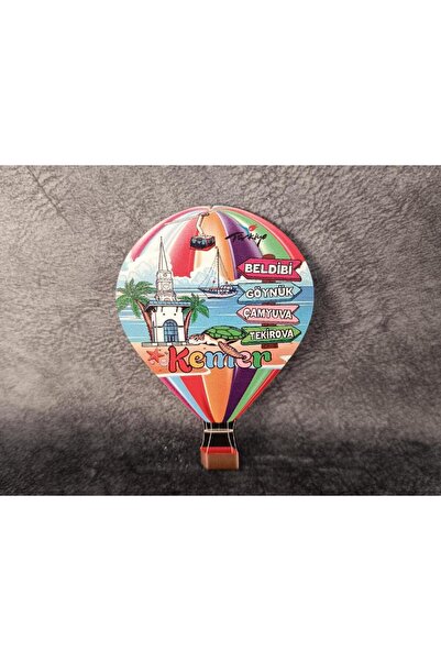 Hd Marketim Magnet Deniz Manzara Plaj Balon Buzdolabı Süsü Ahşap Mıknatıslı M...