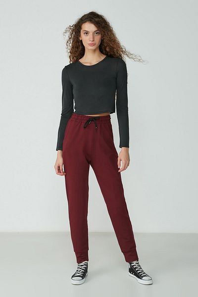 C&City Jogger Cuff Sport-Jogginghose 735 Weinrot