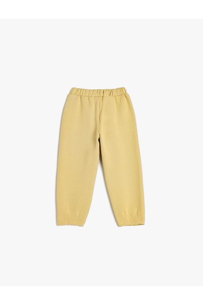Koton Basic Jogger-Jogginghose mit Bindegürtel und Taschendetail aus Baumwolle