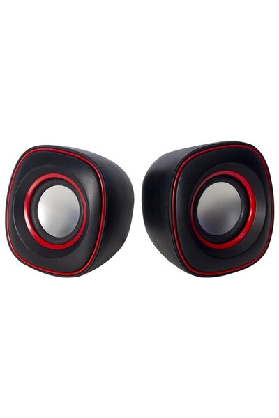 harry Telefon-Tablet-Bilgisayar ile Uyumlu 1+1 Oval Model Mini Usb Hoparlör-S...