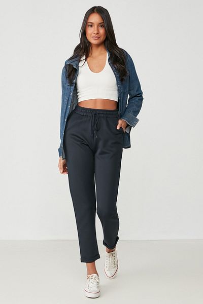 C&City Pantaloni de sport cu două picioare 807 bleumarin
