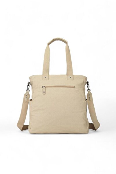 SMART BAGS Beige Canvas Women's Shoulder Bag - Smb1309