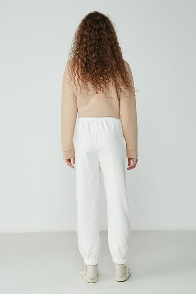 C&City Jogger Elastic Sports Φούτερ 737 Ecru