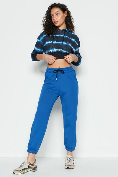 C&City Еластичен спортен спортен панталон Jogger 806 Sax