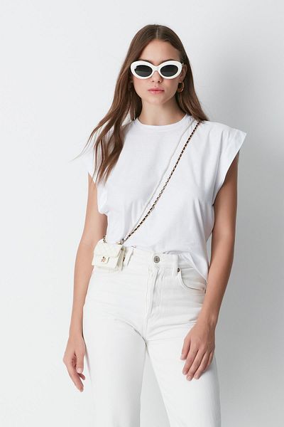 C&City Crew Neck Μαύρο/Λευκό 2 τεμαχίων Basic T-Shirt Set 958