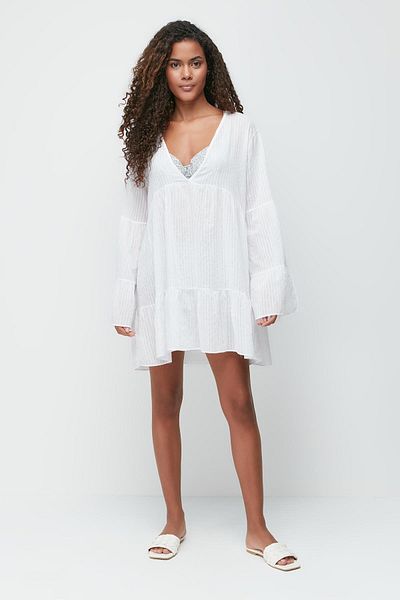 C&City Pareo Strandkleid 22329 Weiß