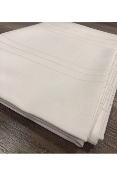 BHT Față de masă din in 160x220 - rezistentă la pete, crem