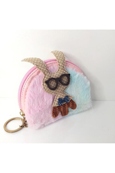 Hd Marketim Portofel, portmoneu colorat din pluș, geantă de machiaj, breloc 1...