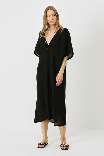 C&City Black Pareo 22328 Model Beach Dress