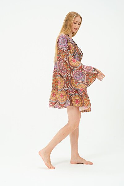 C&City Orange Pareo Beach Dress - 22329
