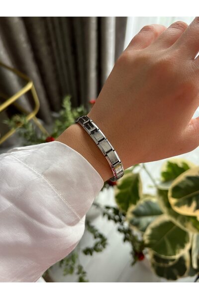 papatya aksesuar Italian Charm Stainless Steel Bracelet