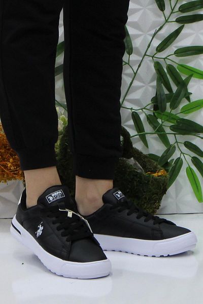 U.S. Polo Assn. BAZA. Polo Assn. Mango Wmn - Tenis de damă alb-negru