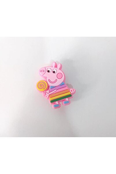 Hd Marketim Slipper Shoe Sandal Buckle Silicone Peppa Pig Candy Slipper Ornam...