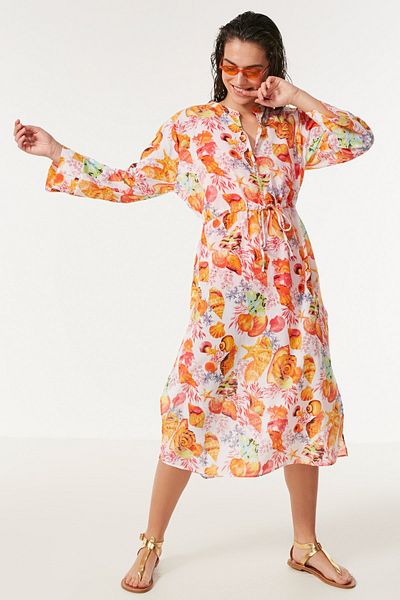 C&City Pareo Strandkleid 22225 Orange