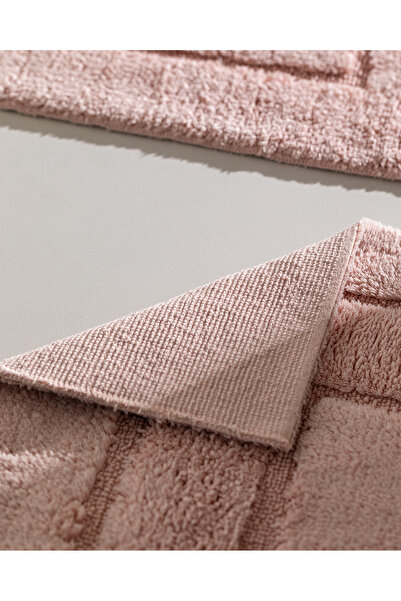 Madame Coco Lambese 2-Pack Cotton Bath Mat - Powder