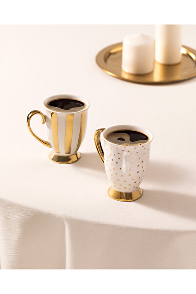 Madame Coco مجموعة أكواب جولز جولد 250 مل مكونة من قطعتين