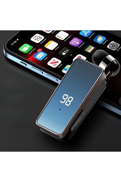 Apera K67 Makaralı Bluetooth Kulaklık Yaka Klipsli 2 Telefon Bağlanır 20 Daki...