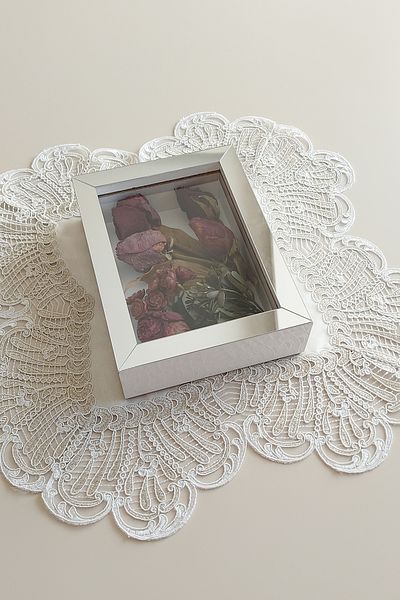 Verda Çerçeve 15x20x5 cm Cadru de memorie New Fashion Flower - Cutie cu trandafiri adânci