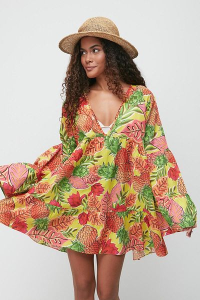 C&City Pareo Strandkleid 22329 Ananas