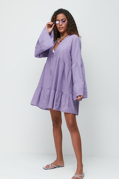 C&City Pareo Strandkleid 22329 Lila