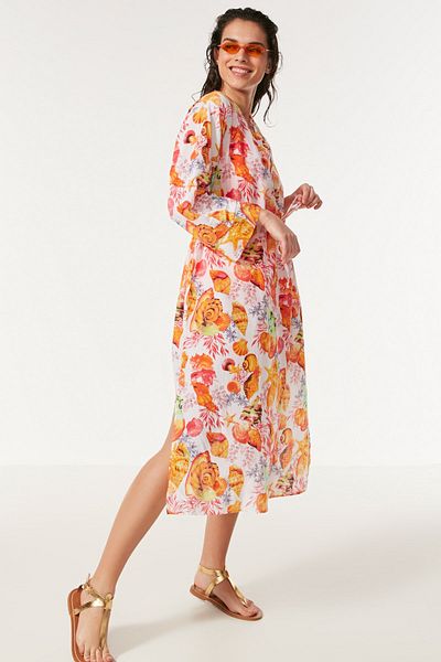 C&City Pareo Strandkleid 22225 Orange