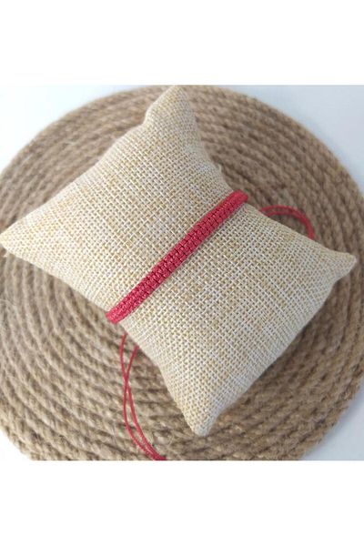 Hd Marketim Red Macrame Bracelet - Lucky Love Rope Adjustable Bracelet