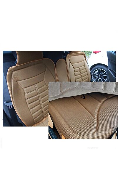 Tegin Skoda Octavia 1u 1996-2004 Kumaş Beşli Koltuk Minderi Terletmez Cepli Bej