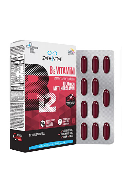 Zade Vital Vitamin B12 30 Soft Capsule