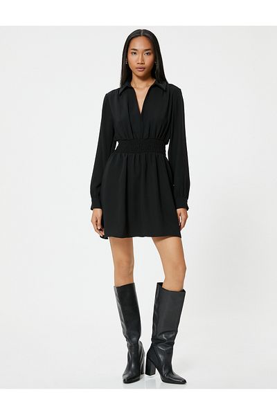 Koton Women's Black Dress 5Wak80006Uw