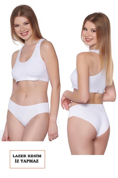 Vanilya Secret Γυναικεία πολύχρωμα εσώρουχα χωρίς ραφή με λέιζερ 5 τεμαχίων