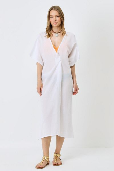 C&City White Pareo Beach Dress - 22328