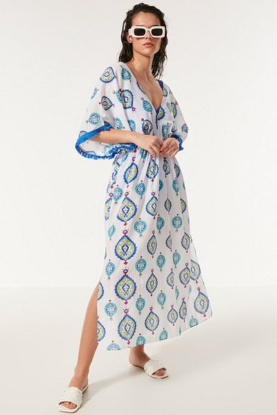 C&City Pareo Strandkleid 22226 Weiß