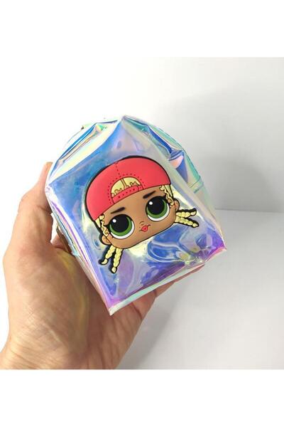 Hd Marketim محفظة لامعة ثلاثية الأبعاد للعملات المعدنية وحقيبة مكياج وسلسلة م...