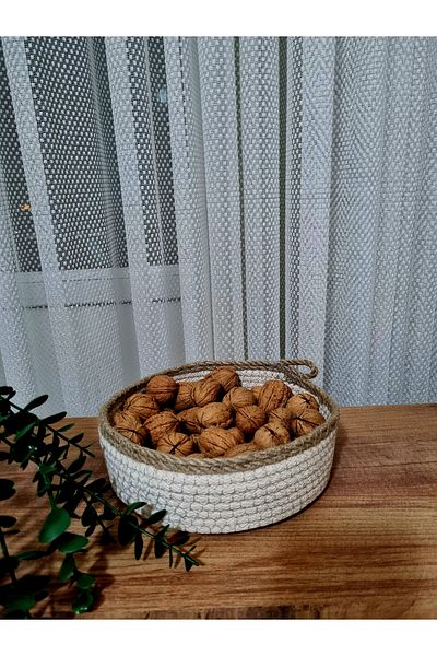 EGE ÖRGÜM منظم ديكور سلة 20x6 سم