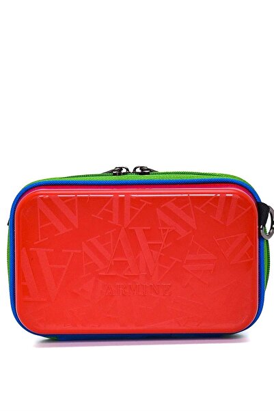 Armine Women's Red Hard Abs Logo Crossbody Bag 371