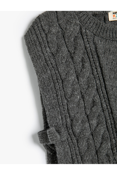 Koton Pulover tricotat cu decolteu - fără mâneci și legat lateral