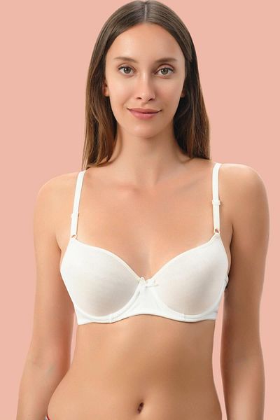 Motto10 butik White Padded Micro Single Bra
