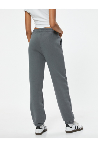 Koton Waschbare Jogger-Jogginghose mit Spitzen-Taillentasche