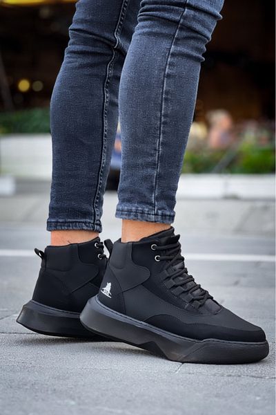 BOA Ανδρικά αθλητικά μποτάκια με ψηλή σόλα - BA0318 Lace-Up